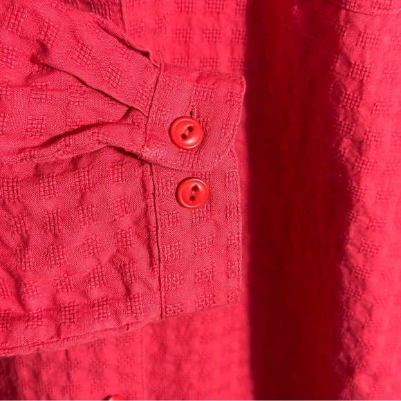 Travelsmith size large button down tunic, 100% cotton, travel, spring, comfy - Picture 4 of 10